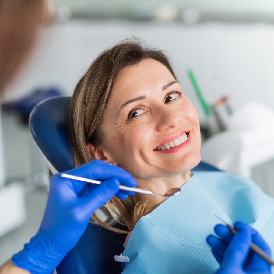 A bright, whitened smile