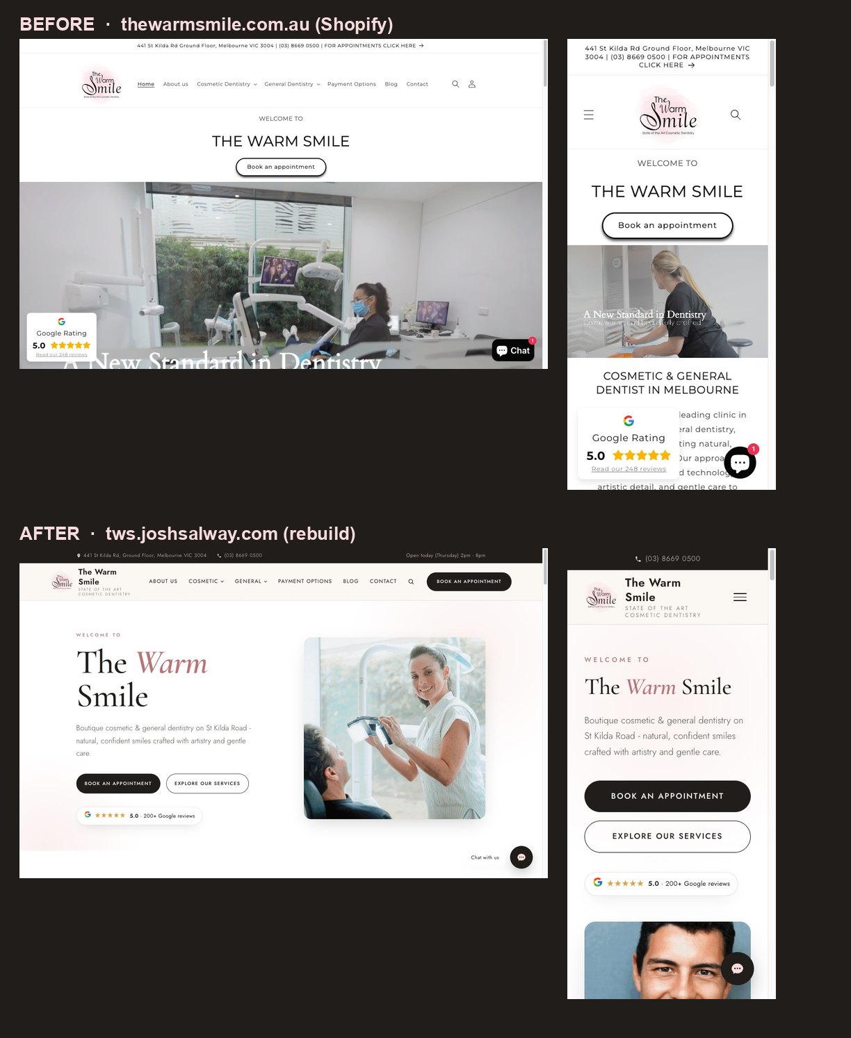 Welcome to our new website - a warmer home for The Warm Smile